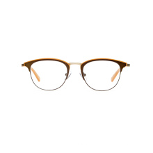 Fashion Custom Logo Double Color Eyebrow Metal Optical Frames Glasses